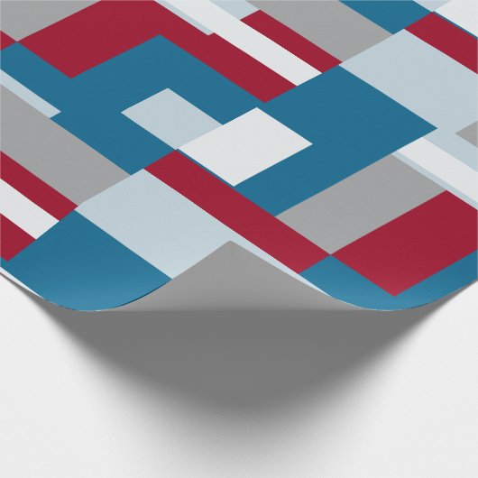 Papier Cadeau Retro Block Design 4 (Coin)