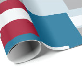 Papier Cadeau Retro Block Design 4 (Coin rond)