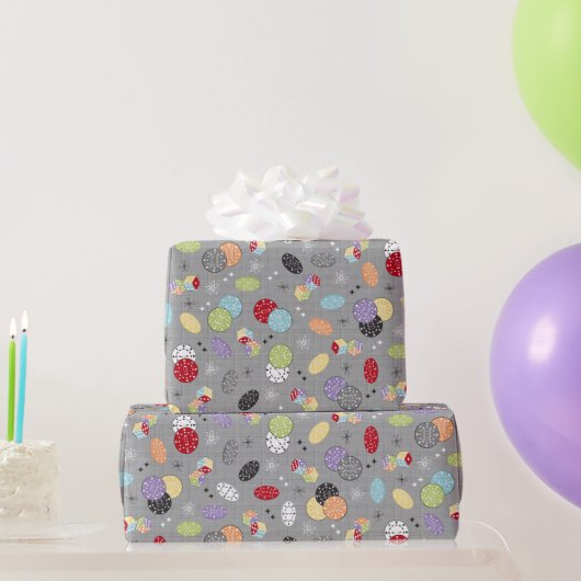 Papier Cadeau Retro Casino Dice (Cadeaux de fête)