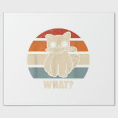 Papier Cadeau Rétro Ce Chat Couteau Meow Kitty Funny Chats Maman (Plat)