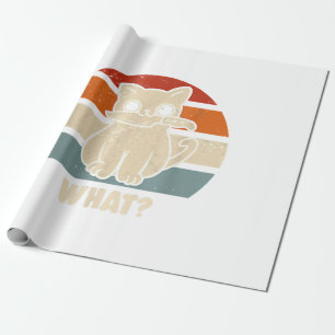 Papier Cadeau Rétro Ce Chat Couteau Meow Kitty Funny Chats Maman