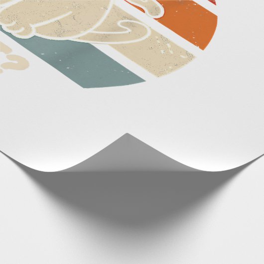 Papier Cadeau Rétro Ce Chat Couteau Meow Kitty Funny Chats Maman (Coin)