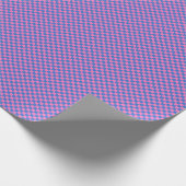 Papier Cadeau Retro Checkered Pattern Bright Bold Pink and Blue (Coin)