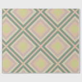 Papier Cadeau Retro Chic Lemon Pastel géométrique (Plat)