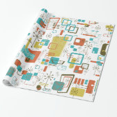 Papier Cadeau Rétro classique (Déroulé)