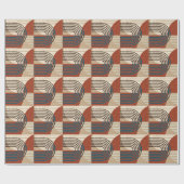 Papier Cadeau Retro Collage Wall Art : Foliage Abstrait (Plat)