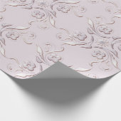 Papier Cadeau Rétro conception florale (Coin)