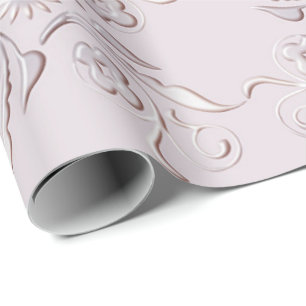 Papier Cadeau Rétro conception florale