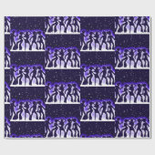 Papier Cadeau Retro Dance Party Purple (Plat)