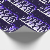 Papier Cadeau Retro Dance Party Purple (Coin)