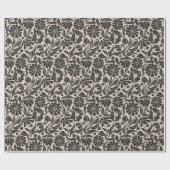 Papier Cadeau Retro Dark Daisy (Plat)