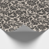 Papier Cadeau Retro Dark Daisy (Coin)