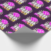 Papier Cadeau Retro Disco Dance Graphique (Coin)