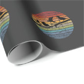 Papier Cadeau Retro d'observation des oiseaux (Coin rond)