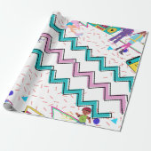 Papier Cadeau Rétro Funky (Déroulé)