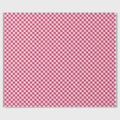Papier Cadeau Retro Gingham Raspberry (Plat)