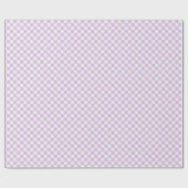 Papier Cadeau Retro Gingham Soft Lilac (Plat)