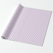 Papier Cadeau Retro Gingham Soft Lilac (Déroulé)