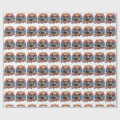 Papier Cadeau Retro Highland Cow Western Sunglasses (Plat)