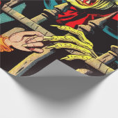 Papier Cadeau Retro Horror Vampire Comics (Coin)