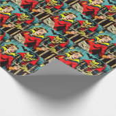 Papier Cadeau Retro Horror Vampire Comics (Coin)