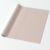 Papier Cadeau Retro Lilac Pastel Jaune Chaussure Chaussée (Déroulé)