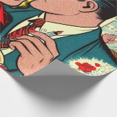 Papier Cadeau Retro Love Couple Comics (Coin)