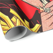 Papier Cadeau Retro Love Couple Comics (Coin rond)