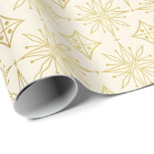 Papier Cadeau Retro Luxe Mid-Century Holiday (Coin rond)