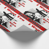 Papier Cadeau Retro Man Pointing Je Veux Vous Joyeux anniversair (Coin)