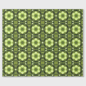 Papier Cadeau Retro Mandala Green (Plat)