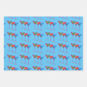 Papier Cadeau Retro Martinis 3 façons Envelopper la feuille de p (Devant 2)