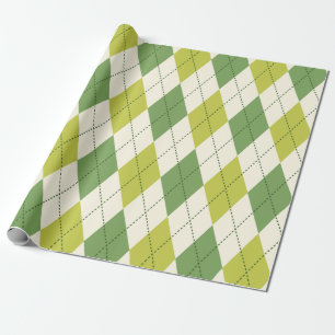 Papier Cadeau Rétro motif à motifs de losanges géométrique v