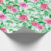 Papier Cadeau Rétro motif d'art d'aquarelle (Coin)