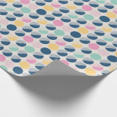 Papier Cadeau Rétro motif de demi-cercle (Coin)