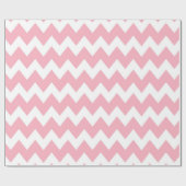 Papier Cadeau Rétro motif moderne coloré rose de Chevron (Plat)