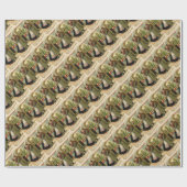 Papier Cadeau Rétro Noël allemand vintage de soldat (Plat)