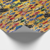 Papier Cadeau Rétro Old Auto (Coin)