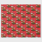 Papier Cadeau Retro ornaments (Plat)