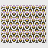 Papier Cadeau Retro, ornement rétro (Plat)