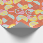 Papier cadeau Retro Palm Springs Cactus (Coin)