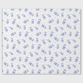 Papier Cadeau Retro Pastel Arcade Moon Et Étoiles (Plat)