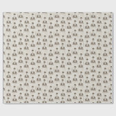 Papier Cadeau Rétro pattern (Plat)