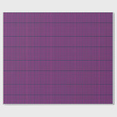 Papier Cadeau Retro Pixel Buffalo Check in Pink Navy (Plat)
