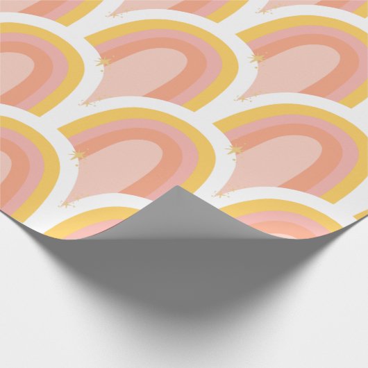 Papier Cadeau Retro Rainbow (Coin)