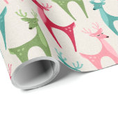 Papier Cadeau Retro Reindeer ©studioxtine (Coin rond)