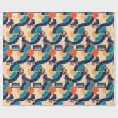 Papier Cadeau Retro Roller Disco (Plat)