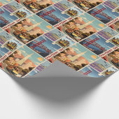 Papier Cadeau Rétro San Francisco Patchwork (Coin)