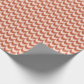 Papier Cadeau Retro Scallop Geometric Pattern (Coin)