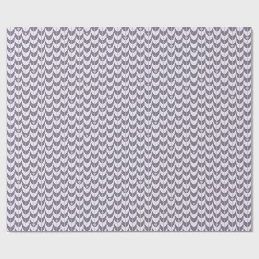 Papier Cadeau Retro Scallop Geometric Pattern (Plat)